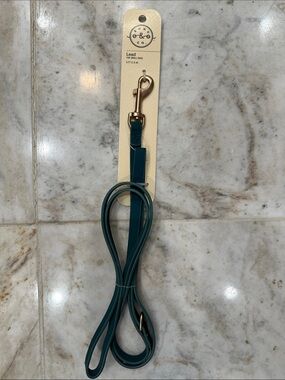 Bond & Co Teal Dog Lead with Gold Hardware